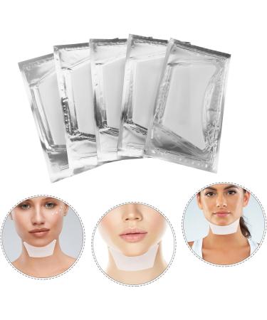 Ipetboom 5 Pieces Neck Moisturizing Plaster Firming Neck Mask Neck Coverage Moisturizing Neck Mask DIY Mask DIY Neck Mask Disposable Mask Patch Gel Transparent - Buy Online on GoSupps.com