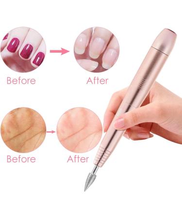 Yuehuam Professional Electric Nail Drill Set 11 in 1 20000 RPM Portable USB Pen Type Nail Drills for Acrylic Nails Manicure Pedicure Polishing Shape Tools Kit for Home Salon Use(Champagne Gold) - Buy Online on GoSupps.com