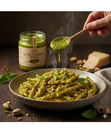  Le Tre Castagne dell'Etna Pesto di Pistachio 1kg - Made in Sicily - The Three Chestnuts of Etna - Buy Online on GoSupps.com