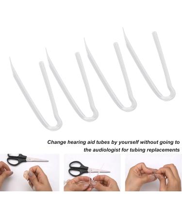 10 Flexible Hearing Aid Hoses - Preformed Sound Hose Replacement for BTE Earpieces (3.3mm x 2.0mm) - Buy Online on GoSupps.com