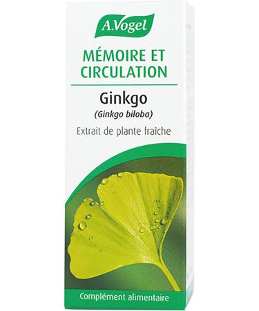 A.VOGEL - Food supplement Memory and circulation - Promotes memory cerebral circulation and increases cognitive capacity - 100% Organic fresh Ginkgo extract - Brain and memory - 50 ml - Buy Online on GoSupps.com