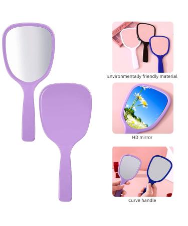 JUNRU 16 Pieces Handheld Hand Mirror Bulk Compact Travel Makeup Mirror Handheld Cosmetic Mirror with Handle Portable Vanity Mirror - Buy Online on GoSupps.com