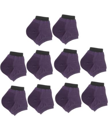 FRCOLOR 15 Pairs Moisturizing Socks Heel Sleeves for Cracked Heels Heel Protectors Ankle Foot Moisturising Socks Foot Spa Socks Foot Lotion Silicone Breathable Socks Summer Purple - Buy Online on GoSupps.com