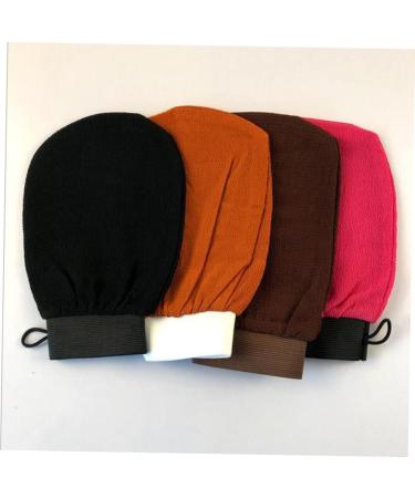4pi ces Exfoliant Corps Gommage Set De De Bain Pour liminer Peaux Mortes Nettoyage Profondeur Noir Orange Marron Rose Rouge - Buy Online on GoSupps.com