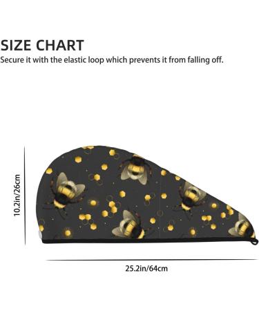 Buy Bumblebee Microfiber Hair Towel - Soft Super Absorbent Coral Velvet Wrap for Long Curly & Thick Hair - Quick Dry Hair Cap for Women - International Shipping Available - Buy Online on GoSupps.com