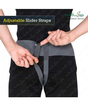 HealthAndYoga EasyPress Hernia Belt for Men - Comfortable Inguinal Support Truss & Adjustable Abdominal Binder (Medium) - International Shipping Available - Buy Online on GoSupps.com