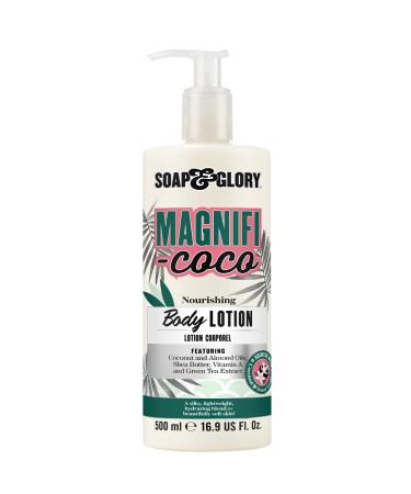 Soap & Glory Magnifi-Coco Coconut Moisturizing Body Lotion - Vitamin A & Shea Butter Body Moisturizer - Coconut Scented Body Lotion for Daily Use (500ml)