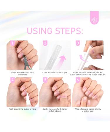 SAVILAND Natural Cuticle Oil Pen - 6PCS Revitalizing Vitamin E Nail Treatment | Overnight Softener & Strengthener for Damaged Skin & Thin Nails - Buy Online on GoSupps.com