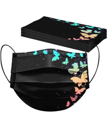 Buy Winfer 50/100 pcs Disposable 3-Layer Printed Mouth & Nose Protection Scarves - Breathable Bandana for Men & Women z-03 - Buy Online on GoSupps.com