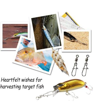 DCQQ 100 Pieces Stainless Steel Fishing Swivel - Ball Bearing Vertebrae Fishing Accessories for Freshwater | Quick Connect Angelkader (6#) - Buy Online on GoSupps.com