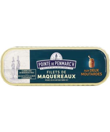 Mackerel fillets with two mustards Pointe de Penmarc'h set of 4 boxes of 169 g - Delivery in 2 to 3 working days from - Buy Online on GoSupps.com