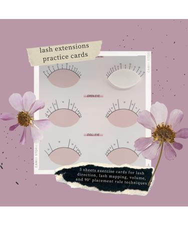 40pc Eye Shaped Practice Sponges & 5 Lash Mapping Cards Set for Beginners - Lash Extension Supplies - Buy Online on GoSupps.com