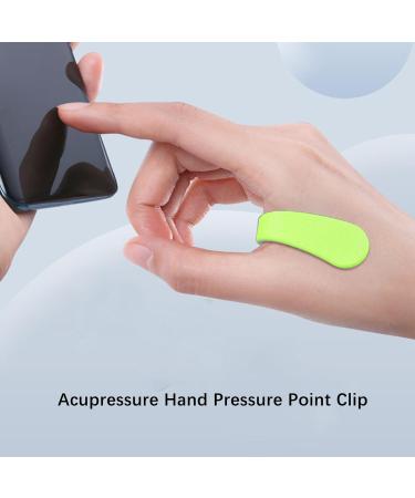 4-Piece Acupressure Clips for Stress Relief & Migraine Prevention - Adjustable Pressure Nylon Magnetic Material (Green) - Buy Online on GoSupps.com