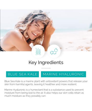 VITAMINS AND SEA BEAUTY Hyaluronic Gel Facial Cleanser with Blue Sea Kale + Marine Hyaluronic, 8 fl oz - Buy Online on GoSupps.com