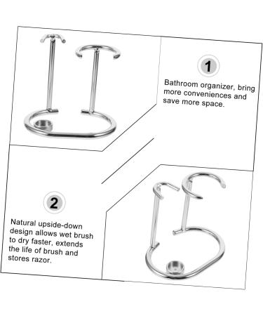 Frcolor Wooden Shaver Holder - Stylish Bathroom Shaving Stand for Safety Razors | Premium Shaving Kit Accessory - Buy Online on GoSupps.com