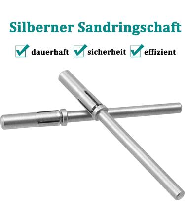 Bestgle Nail Cutter Bits Nail Cutter Mandrel Mini Nail Cutter Attachments 2 Pieces Drilling Mandrel 3.1 mm Nail Pin Bit Manicure Tool Accessories Nail Pin Bit for Sanding Belt Silver - Buy Online on GoSupps.com