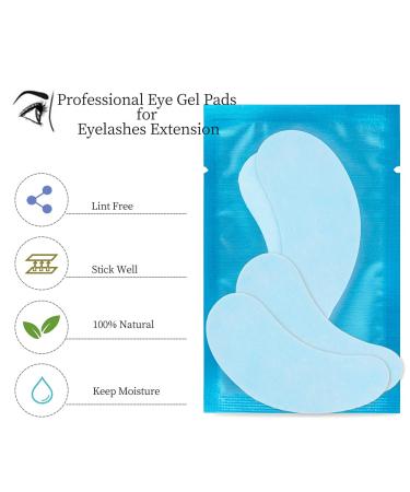 Lunamoon Eye Pads for Eyelash Extensions | Blue Eyelash Lifting & Coloring Patches | 50 Pairs - Buy Online on GoSupps.com