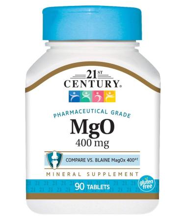 21st Century MgO 400 mg Tablets - 90 ct Pack of 3