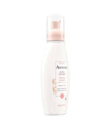 Aveeno Ultra-Calming Foaming Cleanser - Fragrance-Free 6 fl oz | Gentle Skin Care - Buy Online on GoSupps.com
