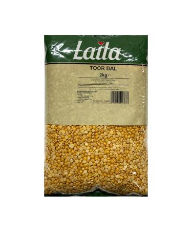 Laila Toor Dal Split Pigeon Peas Essential Dal Ingredient With High Protein And Fibre Suitable For Vegetarians 2Kg Pack Of 1 - Buy Online on GoSupps.com