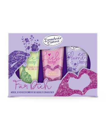 Dresdner Essenz Dresdner Essenz Gift Set "For You" - Soothing Shower Gel - Unisex - Vegan - 3 x 75 ml