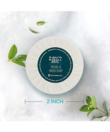 OPPEAL Marula Oil Hotel Toiletries Round Soap Bar - 0.5 Oz Travel Size - Bulk Pack of 120 Bars - Ambergris Scent - Individually Wrapped - Buy Online on GoSupps.com