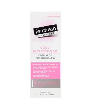 Femfresh Solutions Odour Eliminating Gel pH Balancing Treatment for Vaginal Discomfort 3 x 78g Pre-Filled Applicators