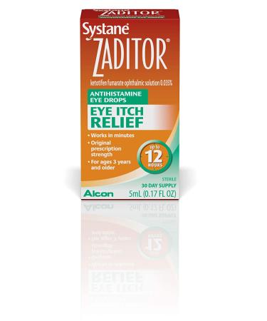 Zaditor Antihistamine Eye Drops 5-mL - Allergy Relief - 0.17 Fl Oz - Buy Online on GoSupps.com