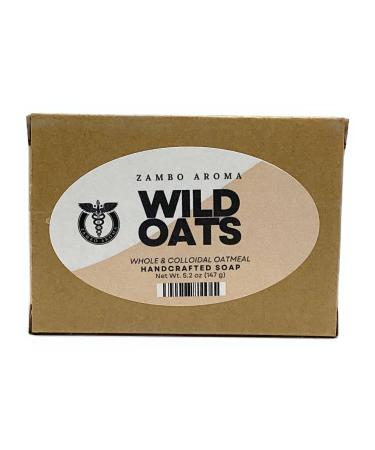 Wild Oats Bar - Natural Oatmeal & Activated Charcoal Soap for Sensitive Skin & Eczema Care - International Shipping Available - Buy Online on GoSupps.com