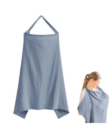 Blue Nursing Cover & Scarf for On-the-Go Moms | 75x95 CM Nursing Apron - Buy Online on GoSupps.com
