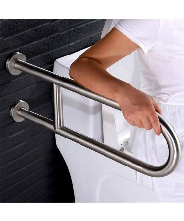 Bathroom Grab Bar Safety Support Rail Shower Grab Bar Silver Stainless Steel Bathroom Handrail Safety Hand Support Toilet Non Skid G - Buy Online on GoSupps.com