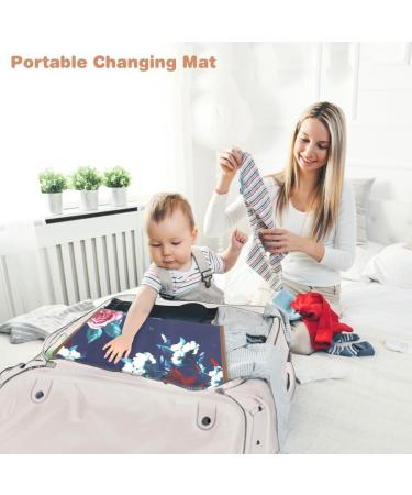 Lekebaby Foldable Travel Changing Mat | Portable Nappy Change Mat Queen Lagerstroemia - Buy Online on GoSupps.com