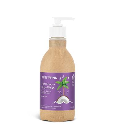 Natural Baby Shampoo + Body Wash by ABBY&FINN, Lavender, Only 7 Natural Ingredients, No Sulfates, Gentle 2-in-1,For Sensitive Skin & Soft Skin, Tear-Free, Plant-Based Ingredients