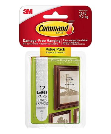 Command Damage Free Picture and Frame Hanging 7869J  Large Strips (48 Pairs)