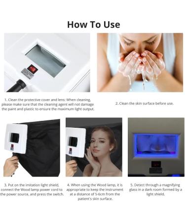 Analyseur de peau avec lampe Woods analyseur grossissant professionnel d tecteur de peau test de beaut soins du visage SPA salon de beaut peut tre facilement test la maison - Buy Online on GoSupps.com