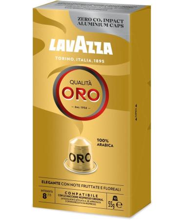 Nespresso Compatible Lavazza Qualita Oro 10 Coffee Capsules 10 Count (Pack of 1) - Buy Online on GoSupps.com