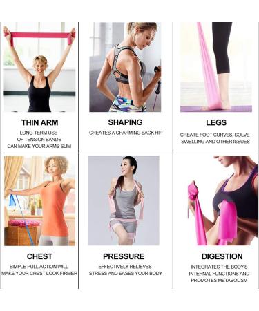 Latex-Free Therapy Flat Resistance Bands Set - 5ft Long for Stretching, Flexibility, Pilates, Yoga - Pink, Purple, Blue (3 Pack) - Ideal for Gymnastics, Rehab, and Workout - Buy Online on GoSupps.com