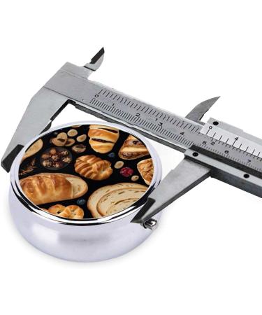 Buy Round Pill Box - 3 Compartment Mini Decorative Portable Organizer for Cheese Sandwiches & Vitamins | International Shipping Available - Buy Online on GoSupps.com