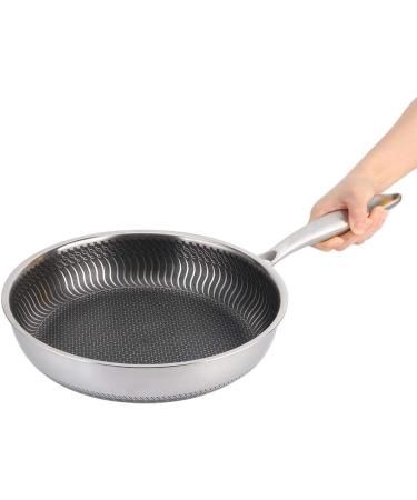 KANWANN Household Frying Pan 28cm 304 Stainless Steel Egg Cooking Frying Pan Pot Kitchen Utensils As the Picture Shows - Buy Online on GoSupps.com