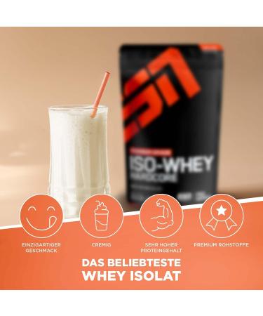 Buy ESN IsoWhey Hardcore 2 x 1000g Banana Pouch + Free ESN Shaker | International Shipping - Buy Online on GoSupps.com