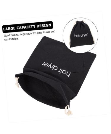 BIUDECO 12 Pcs Hair Dryer Storage Bag Travel Tote Bags Makeup Storage Bag Hair Bag Storage Bags Fabric Black - Buy Online on GoSupps.com