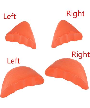 2 Pairs Shoe Inserts - Make Shoes Smaller Toe Filler & Spacers for Loose Shoes (Orange - Buy Online on GoSupps.com