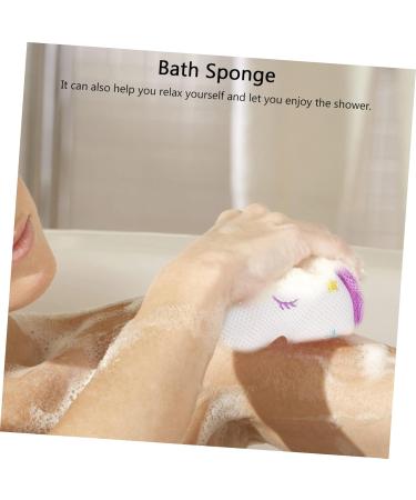 Housoutil Unicorn Bath Unicorn Mesh Shower Balls Baby Cleaning Toys Bath Toys for Kids Bath Sponge Kids Baby Loofah Bath Sponge Bath Mesh Ball Pouf Pillow Bubble Net Travel Cartoon White - Buy Online on GoSupps.com