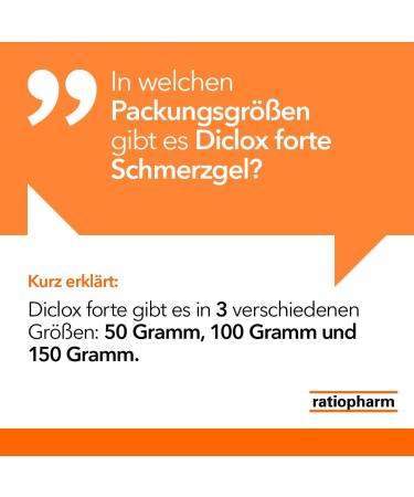 Diclox Forte Pain Gel 50g - Fast Relief for Back & Joint Pain | Ratiopharm - Double Active Diclofenac Concentration - Buy Online on GoSupps.com