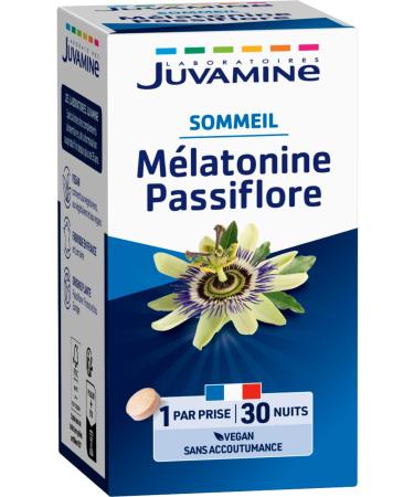 JUVAMINE - Sleep 3 Actions - 1mg Melatonin - Passion flower - 30 Tablets