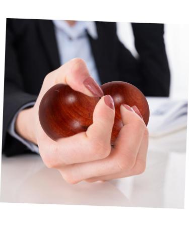 HOMSFOU 6 STK Acupuncture & Muscle Stretch Balls - Wooden Meditation & Massage Balls for Hand Therapy - Premium Rosenholz Wood - Buy Online on GoSupps.com