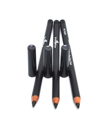 Professional Ultra Fine Eyeliner Pencil  Creamy  Ultra-pigmented  Long-lasting  Creates Defined Lines  Professional Makeup  Set of 3  Italia Black