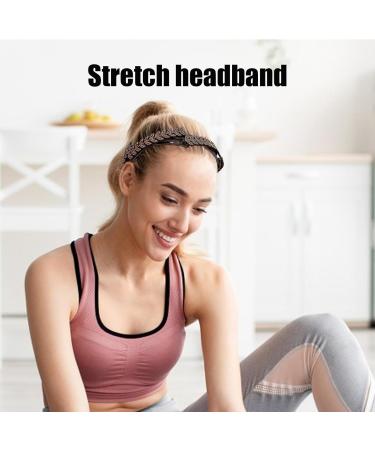 Womens Elastic Headbands - Hair Bands Stretchy Headbands - Non-Slip Hair Accessories Hair Headband Rhinestone Wheat Ears Elastic Hairbands - Buy Online on GoSupps.com