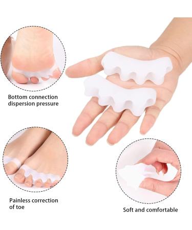 KJ BN Toe Corrector for Hallux Valgus - 2 Pairs for Men & Women - White & Skin Color Options | International Shipping - Buy Online on GoSupps.com