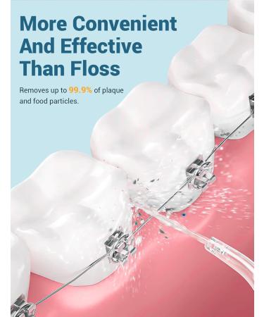 Carer Beauty Professional Oral Shower - Wireless Water Flosser with 3 Modes & 6 Nozzles | IPX7 Waterproof Perfect for Home & Travel | Protect Your Oral Health - Buy Online on GoSupps.com